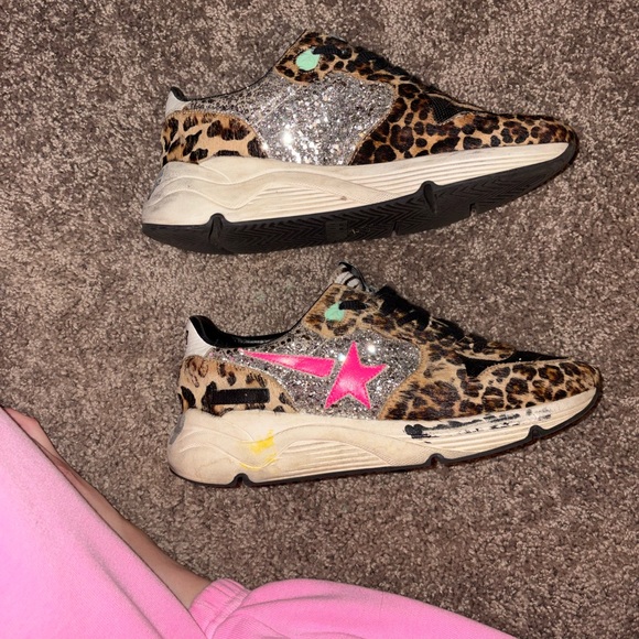 Golden Goose Leopard and Black Sneakers - Picture 2 of 11